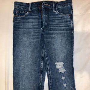 A&F high-waisted super skinny jeans